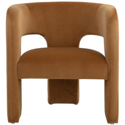 Isidore Lounge Chair - Meg Gold 109720 109720 ISIDORE LOUNGE CHAIR MEG GOLD 1