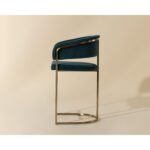 Marris Counter Stool - Gold - Danny Teal 109748 109748 MARRIS COUNTER STOOL GOLD DANNY TEAL 2