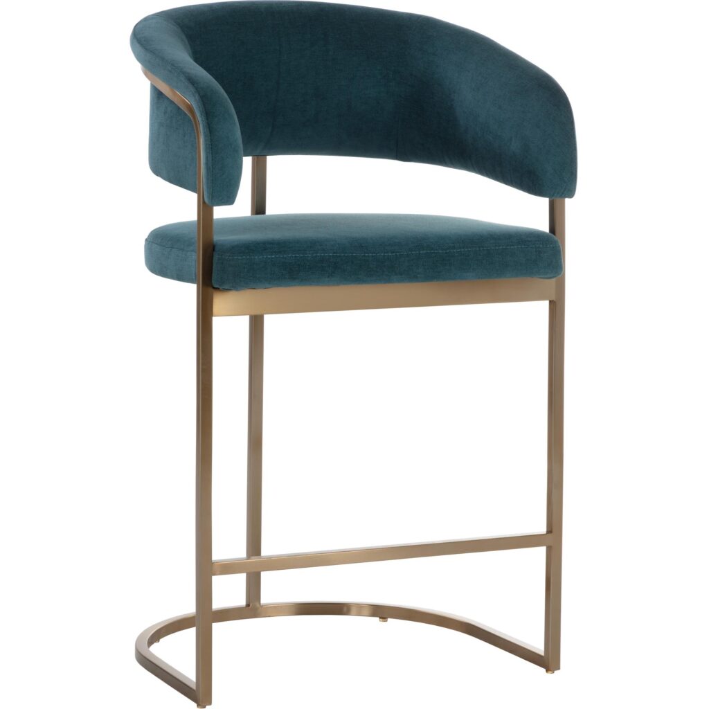 Marris Counter Stool - Gold - Danny Teal - Image 8