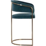 Marris Counter Stool - Gold - Danny Teal 109748 109748 MARRIS COUNTER STOOL GOLD DANNY TEAL 22