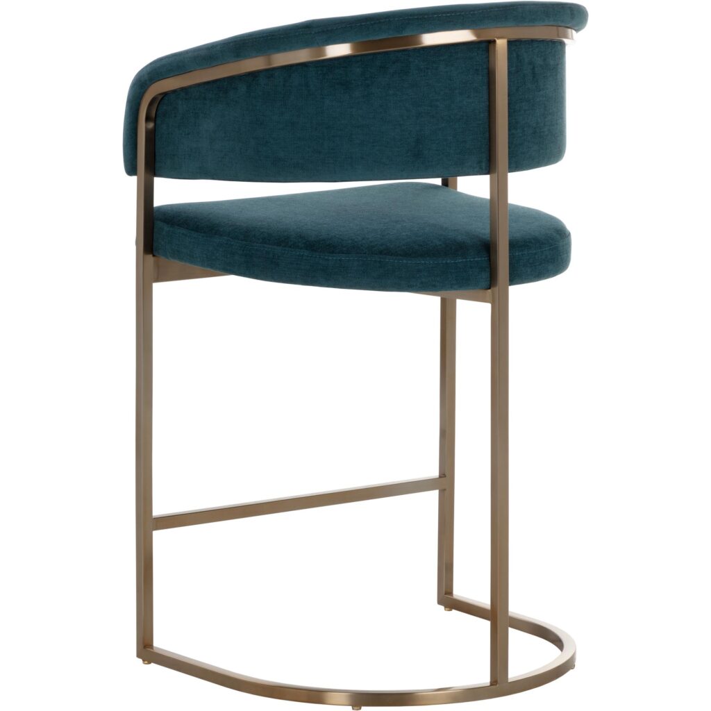 Marris Counter Stool - Gold - Danny Teal - Image 11