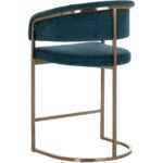 Marris Counter Stool - Gold - Danny Teal 109748 109748 MARRIS COUNTER STOOL GOLD DANNY TEAL 23