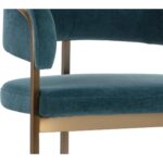 Marris Counter Stool - Gold - Danny Teal 109748 109748 MARRIS COUNTER STOOL GOLD DANNY TEAL 26