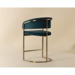 Marris Counter Stool - Gold - Danny Teal 109748 109748 MARRIS COUNTER STOOL GOLD DANNY TEAL 3