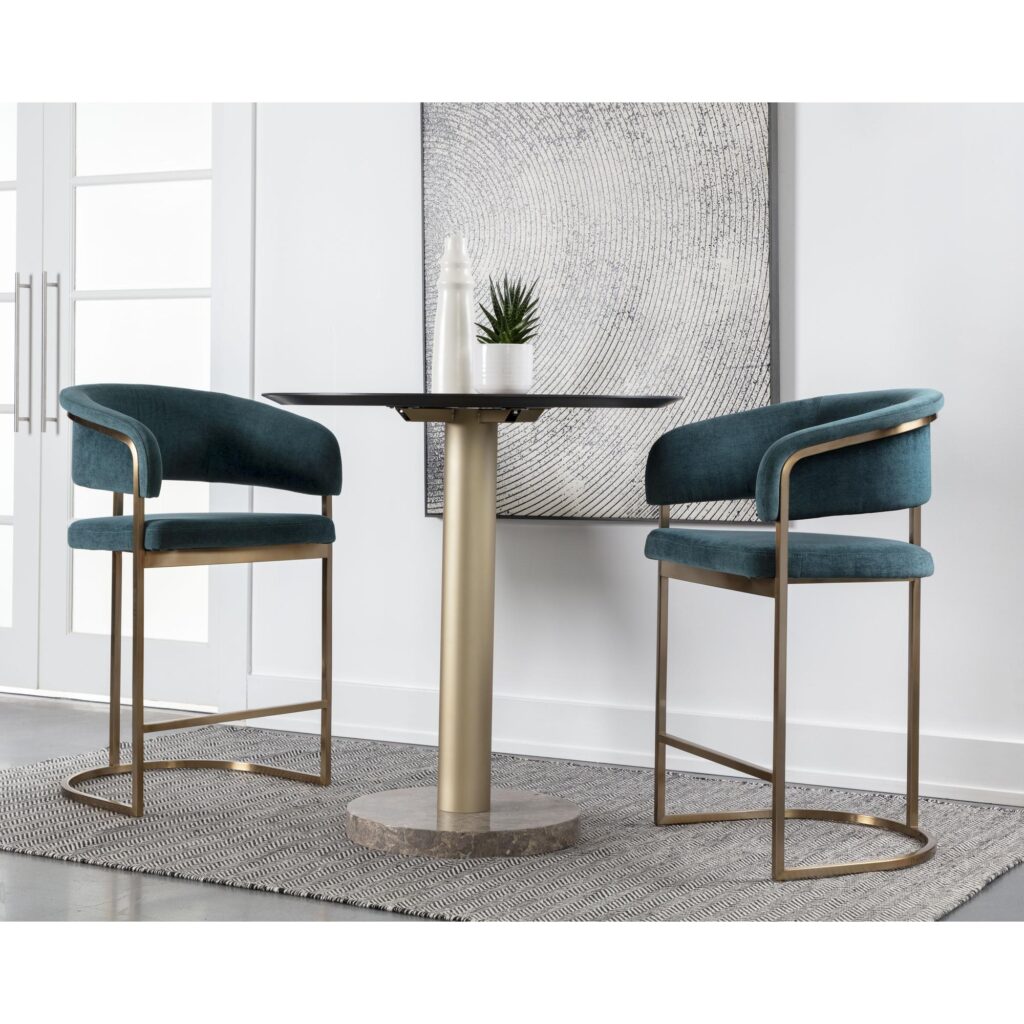 Marris Counter Stool - Gold - Danny Teal - Image 5