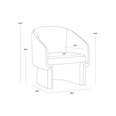 Lauryn Lounge Chair - Meg Rust 109755V 109755V 12