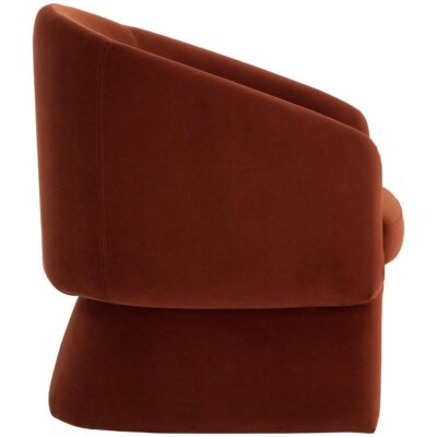 Lauryn Lounge Chair - Meg Rust 11 Lauryn Lounge Chair - Meg Rust 109755 109755 LAURYN LOUNGE CHAIR MEG RUST 2
