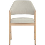 Milton Dining Armchair - Light Wash - Mina Ivory 109808 109808 MILTON DINING ARMCHAIR LIGHT WASH MINA IVORY 1