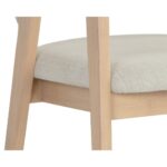 Milton Dining Armchair - Light Wash - Mina Ivory 109808 109808 MILTON DINING ARMCHAIR LIGHT WASH MINA IVORY 6