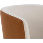 Sarina Swivel Lounge Chair - Meg Taupe / Meg Gold 109912 109912 SARINA SWIVEL LOUNGE CHAIR MEG TAUPE MEG GOLD 7