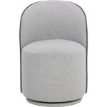 Cavoli Swivel Dining Chair - Mina Light Grey / Meg Ash 109914 109914 CAVOLI SWIVEL DINING CHAIR MINA LIGHT GREY MEG ASH 1