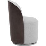 Cavoli Swivel Dining Chair - Mina Light Grey / Meg Ash 109914 109914 CAVOLI SWIVEL DINING CHAIR MINA LIGHT GREY MEG ASH 2