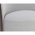 Cavoli Swivel Dining Chair - Mina Light Grey / Meg Ash 109914 109914 CAVOLI SWIVEL DINING CHAIR MINA LIGHT GREY MEG ASH 6