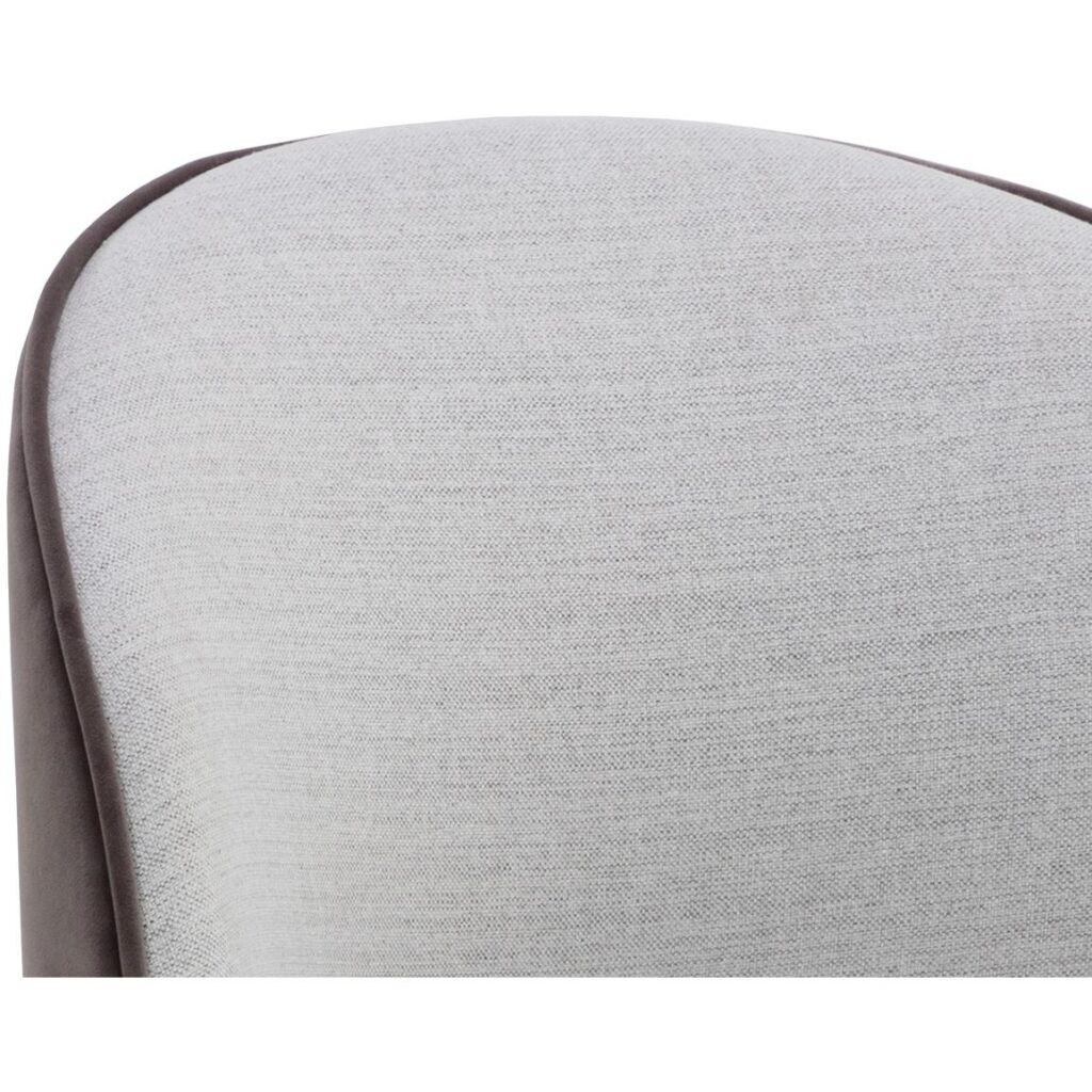 Cavoli Swivel Dining Chair - Mina Light Grey / Meg Ash - Image 7