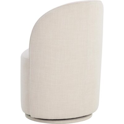 Cavoli Swivel Dining Chair - Effie Linen 11 Cavoli Swivel Dining Chair - Effie Linen 109916V 109916V 4