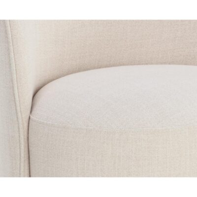 Cavoli Swivel Dining Chair - Effie Linen 12 Cavoli Swivel Dining Chair - Effie Linen 109916V 109916V 5
