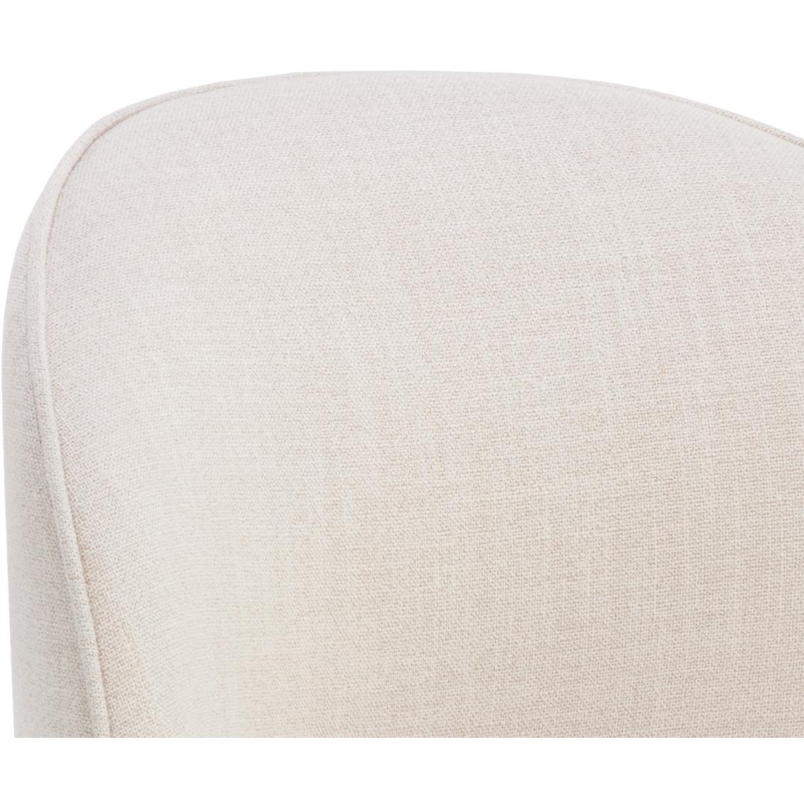 Cavoli Swivel Dining Chair - Effie Linen 6 Cavoli Swivel Dining Chair - Effie Linen - Image 6