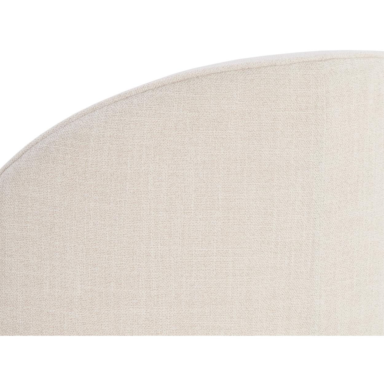 Cavoli Swivel Dining Chair - Effie Linen 7 Cavoli Swivel Dining Chair - Effie Linen - Image 7