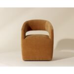 Lloret Wheeled Dining Armchair - Danny Amber 109917 109917 LLORET WHEELED DINING ARMCHAIR DANNY AMBER 1