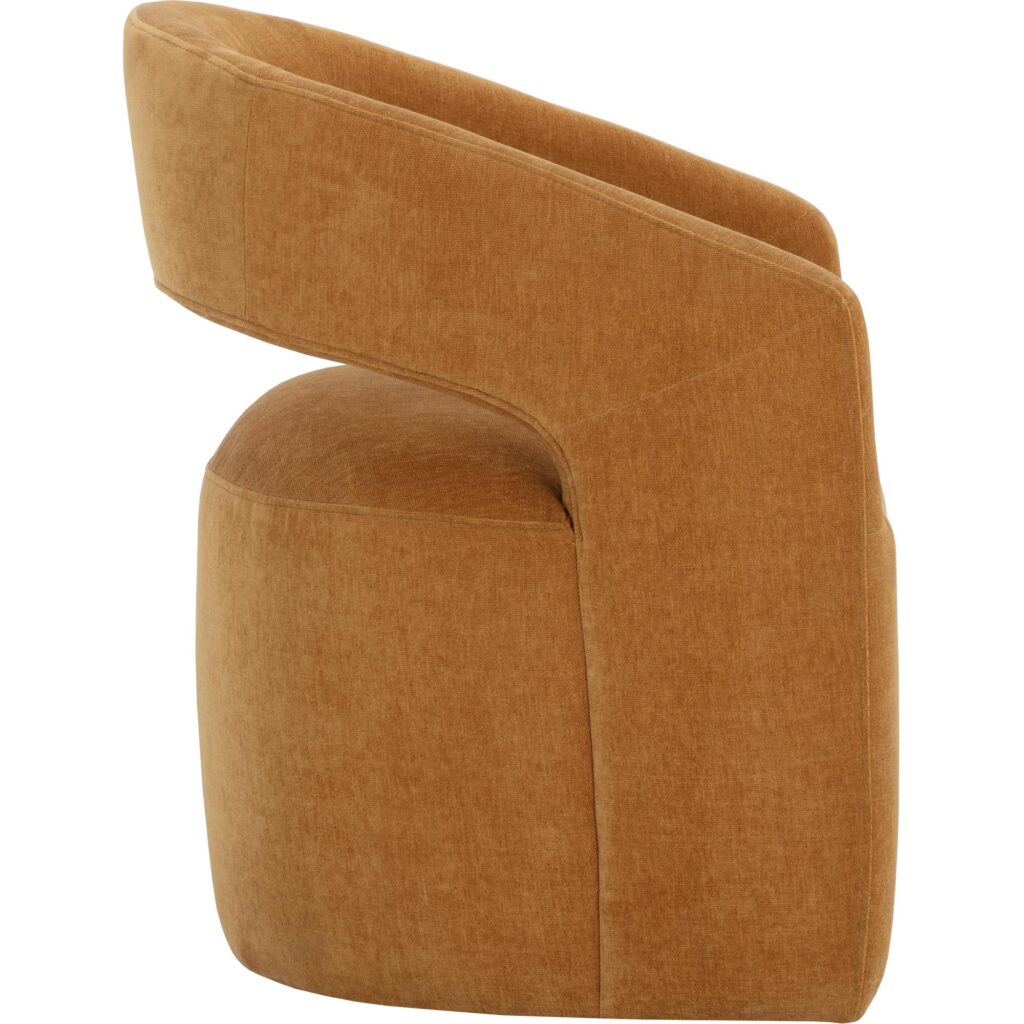 Lloret Wheeled Dining Armchair - Danny Amber - Image 9