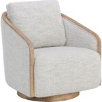 Tasia Swivel Lounge Chair - Merino Cotton 109919 109919V TASIA SWIVEL LOUNGE CHAIR MERINO COTTON 20