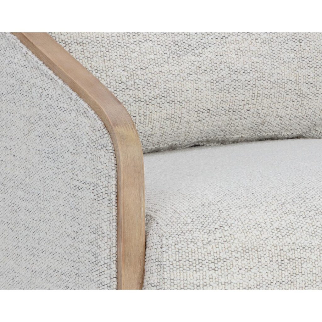 Tasia Swivel Lounge Chair - Merino Cotton - Image 7