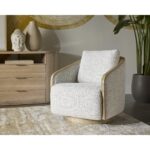 Tasia Swivel Lounge Chair - Merino Cotton 109919 109919V TASIA SWIVEL LOUNGE CHAIR MERINO COTTON 5