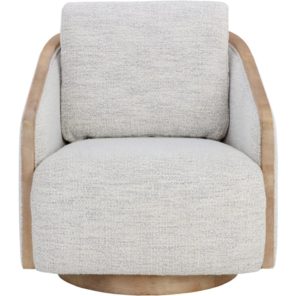 Tasia Swivel Lounge Chair - Merino Cotton - Image 16