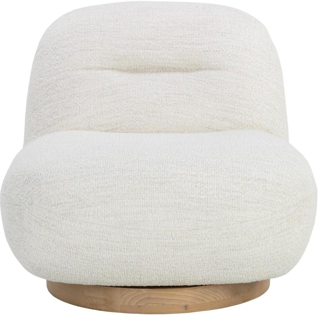 Franze Swivel Lounge Chair - Merino Pearl - Image 2