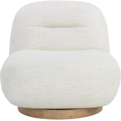Franze Swivel Lounge Chair - Merino Pearl 109920 109920 FRANZE SWIVEL LOUNGE CHAIR MERINO PEARL 1