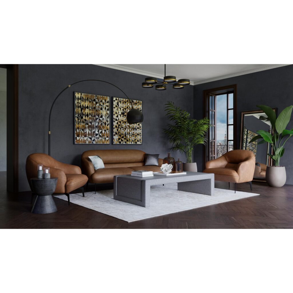 Armani Sofa - Cognac Leather - Image 6