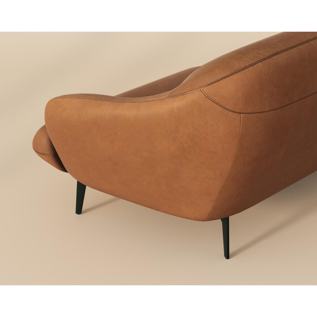 Armani Sofa - Cognac Leather - Image 5