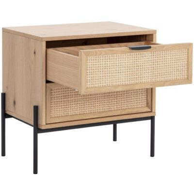 Avida Nightstand - Black - Rustic Oak/Natural 12 Avida Nightstand - Black - Rustic Oak/Natural 110134 110134 AVIDA NIGHTSTAND BLACK RUSTIC OAK NATURAL 3