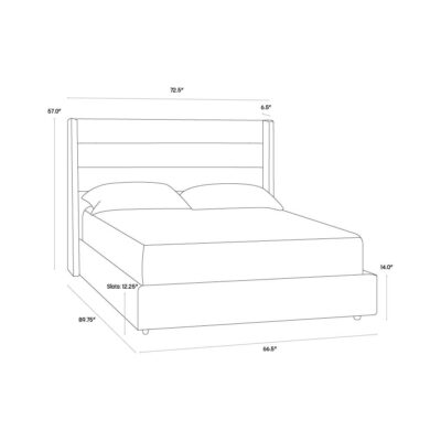 Emmit Bed - Queen - Merino Pearl 18 Emmit Bed - Queen - Merino Pearl 110148V 110148V 9