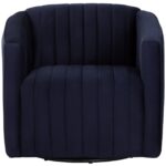 Garrison Swivel Lounge Chair - Abbington Navy 110185 110185 GARRISON SWIVEL LOUNGE CHAIR ABBINGTON NAVY 1