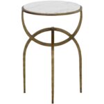 Alicent End Table - White Marble 110188 110188 ALICENT END TABLE WHITE MARBLE 2