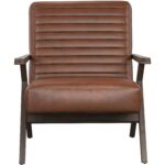Peyton Lounge Chair - Bravo Cognac 110241 110241 PEYTON LOUNGE CHAIR BRAVO COGNAC 1