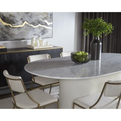Paloma Dining Table - Oval - White Marble - 84" 10 Paloma Dining Table - Oval - White Marble - 84" 110254 110254 4