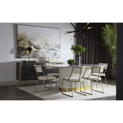 Paloma Dining Table - Oval - White Marble - 84" 13 Paloma Dining Table - Oval - White Marble - 84" 110254 110254 7
