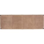 Elon Bench - Suede Light Tan Leather 110370 110370 ELON BENCH LIGHT TAN LEATHER 2