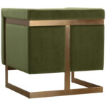 Yvette Armchair - Gold - Meg Olive 110383 110383 YVETTE ARMCHAIR GOLD MEG OLIVE 3