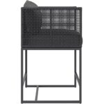 Crete Counter Stool - Dark Grey - Gracebay Grey 110440 110440 CRETE COUNTER STOOL DARK GREY GRACEBAY GREY 2