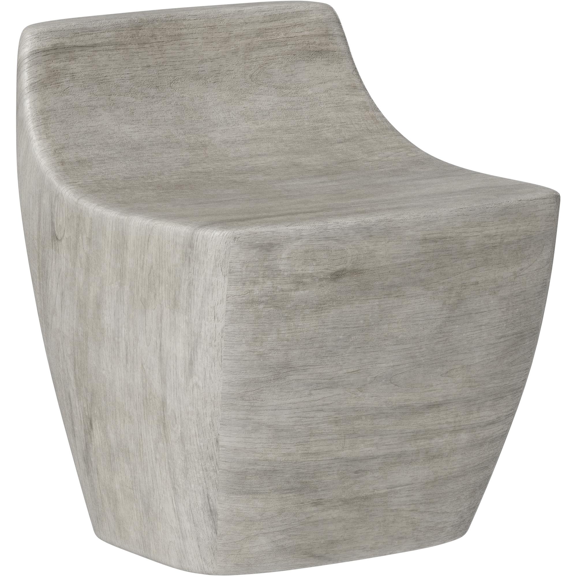 Ledger Stool - Ash Grey Wood Look 1 Ledger Stool - Ash Grey Wood Look