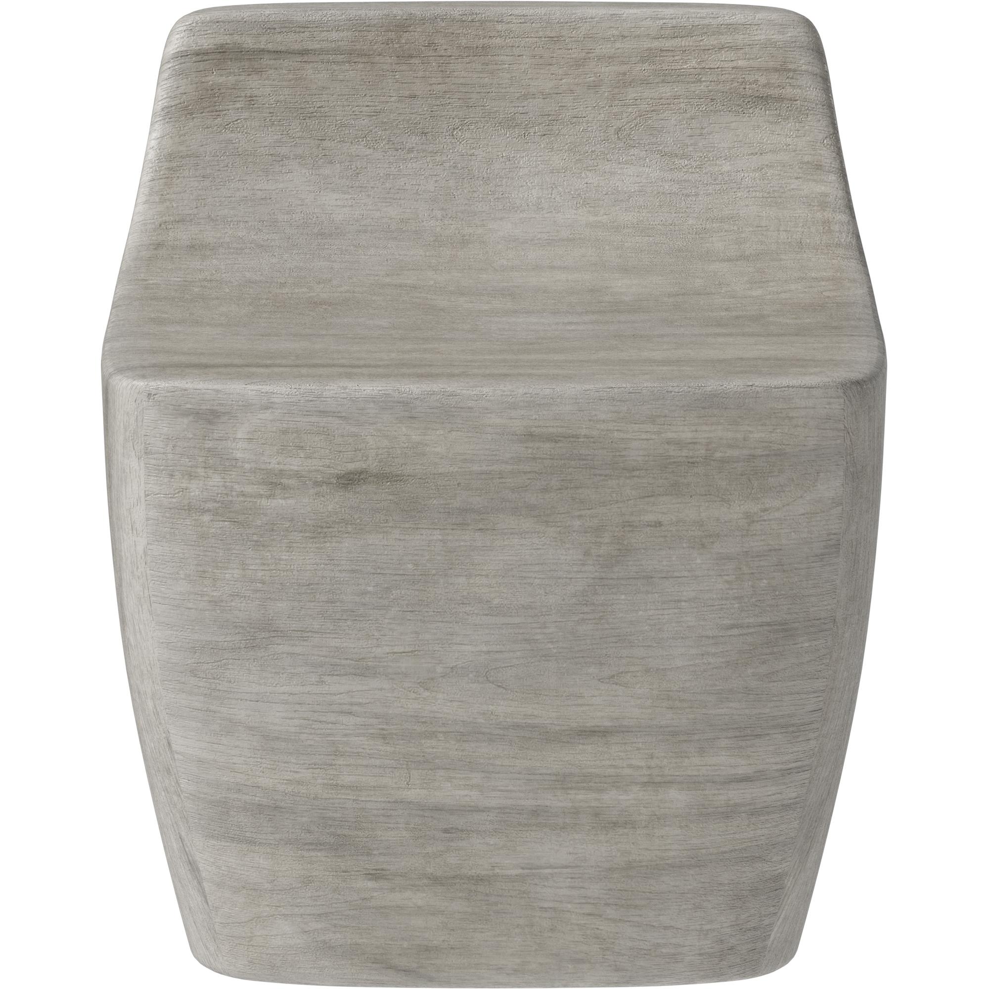 Ledger Stool - Ash Grey Wood Look 2 Ledger Stool - Ash Grey Wood Look - Image 2