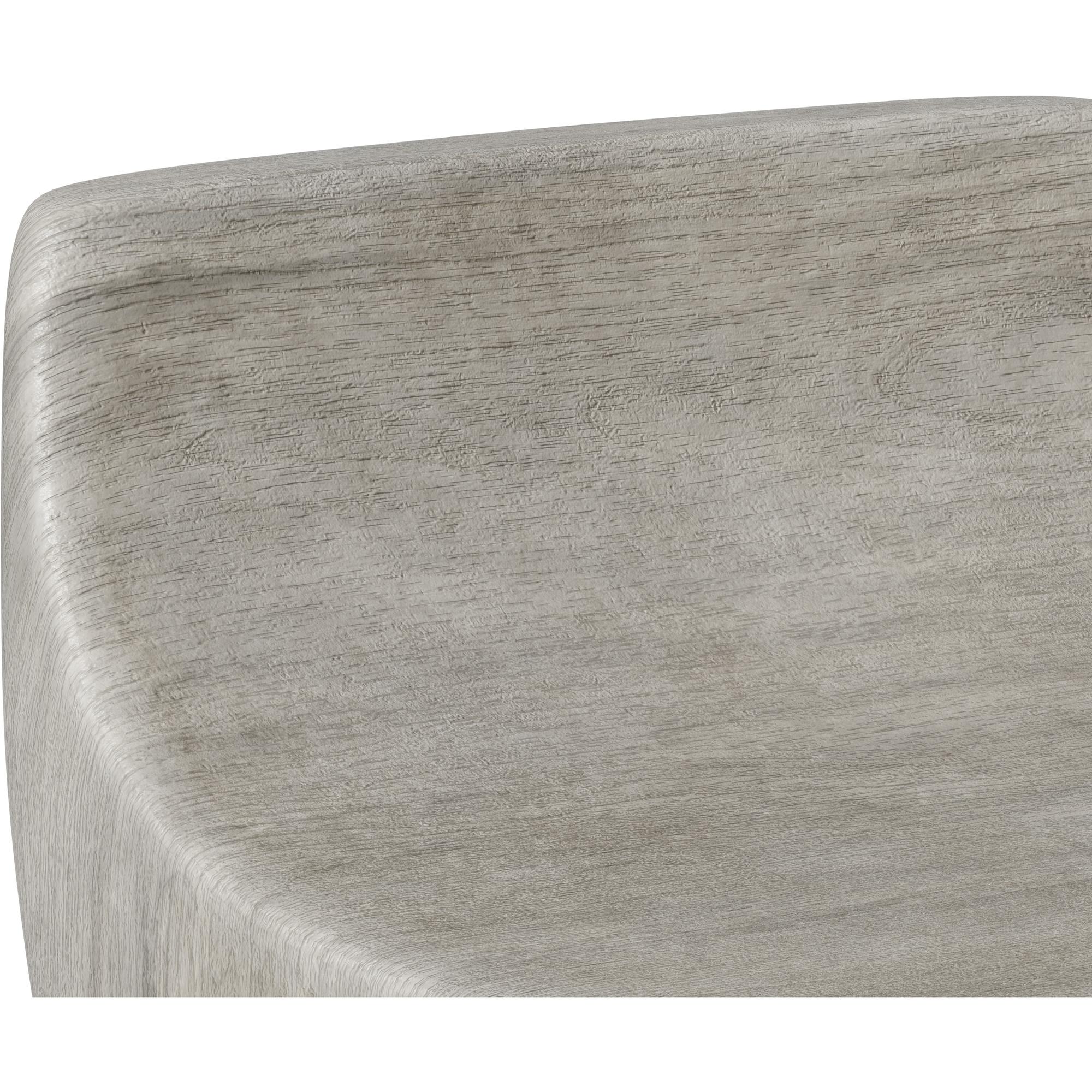 Ledger Stool - Ash Grey Wood Look 3 Ledger Stool - Ash Grey Wood Look - Image 3