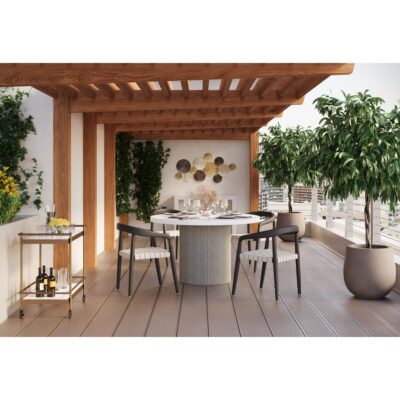 Nicolette Dining Table - Light Grey - Marble Look - 55" 110480 110480 NICOLETTE DINING TABLE LIGHT GREY MARBLE LOOK 55 10