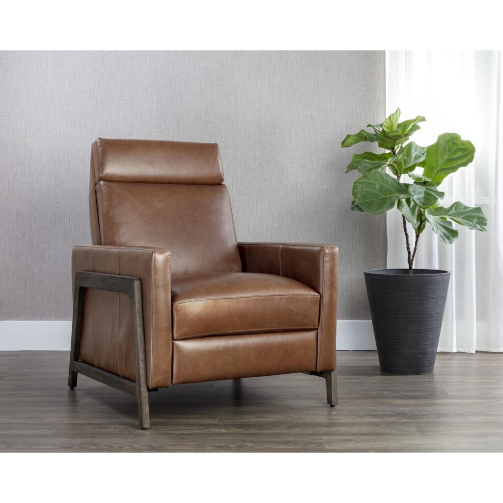 Brandon Recliner - Shalimar Tobacco Leather - Image 5