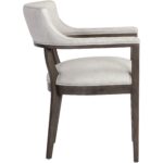 Brylea Dining Armchair - Brown - Saloon Light Grey Leather 110522 110522 BRYLEA DINING ARMCHAIR SALOON LIGHT GREY LEATHER 2