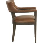 Brylea Dining Armchair - Brown - Shalimar Tobacco Leather 110523 110523 BRYLEA DINING ARMCHAIR SHALIMAR TOBACCO LEATHER 2