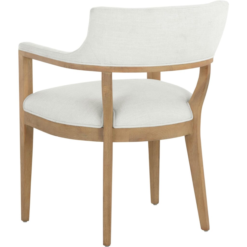 Brylea Dining Armchair - Natural - Heather Ivory Tweed - Image 4